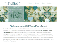 Tablet Screenshot of oldtownflea.com